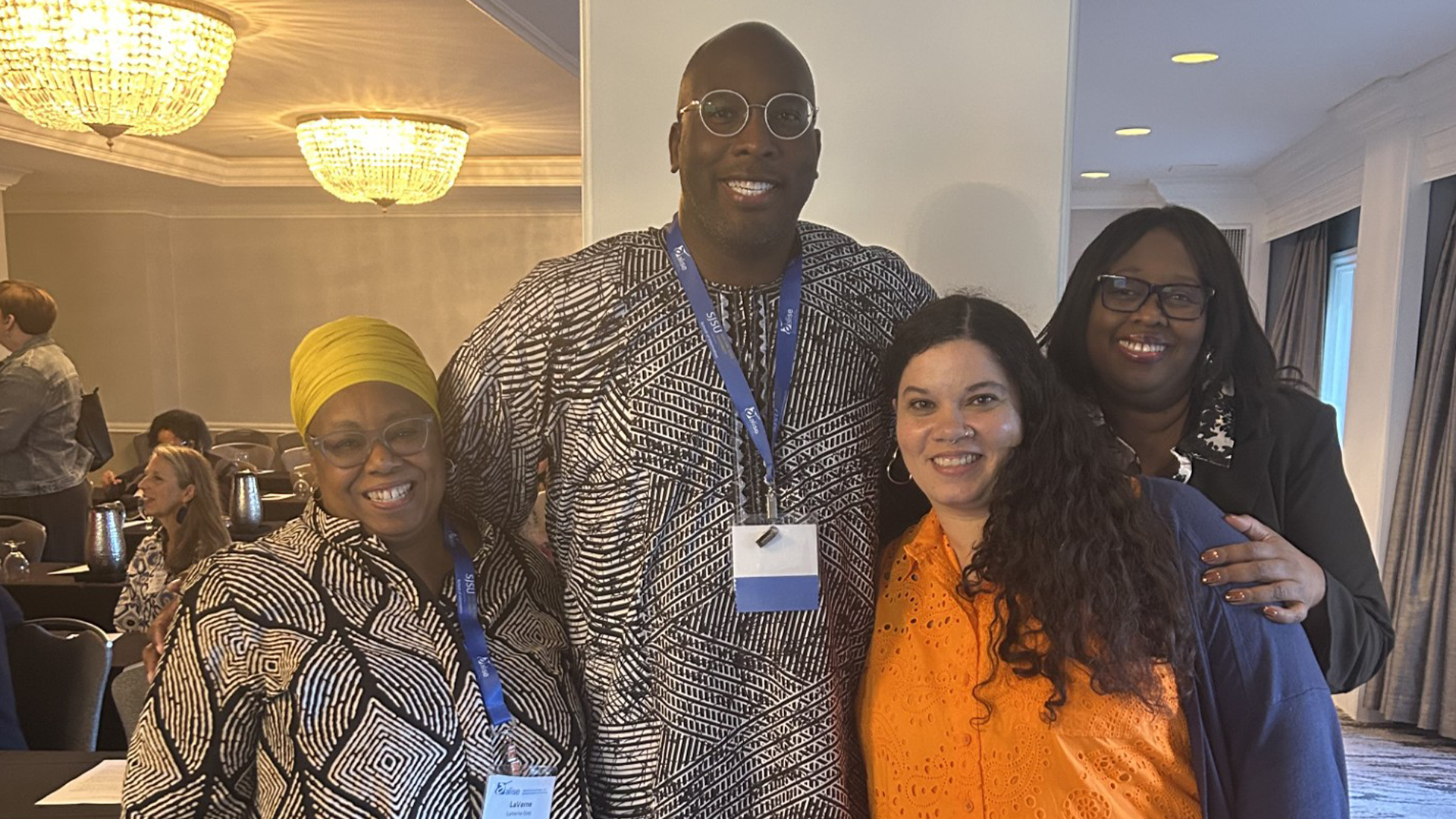 From Left to Right: Dr. LaVerne Gray (faculty), Dr. Christopher Stewart (faculty), Dr. Beth Patin (faculty), and Dr. Renate Chancellor (faculty)