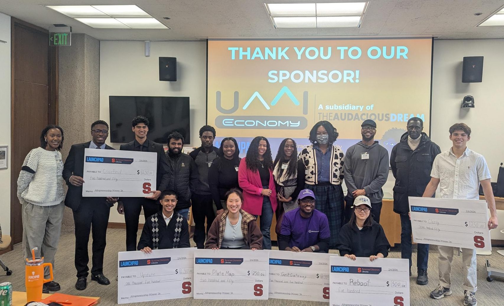 Afropreneurship winners and sponsor 2026