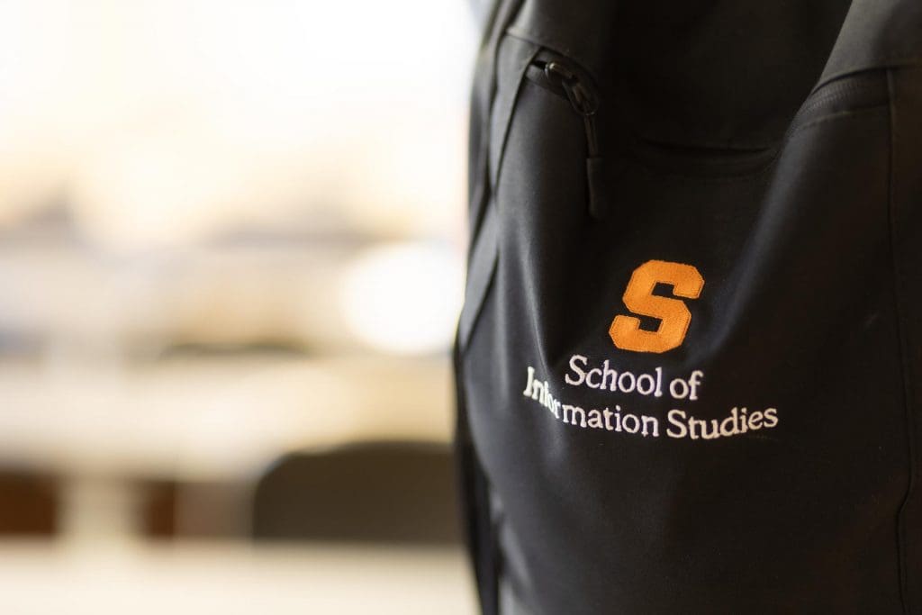 Picture of School of Information Studies backpack